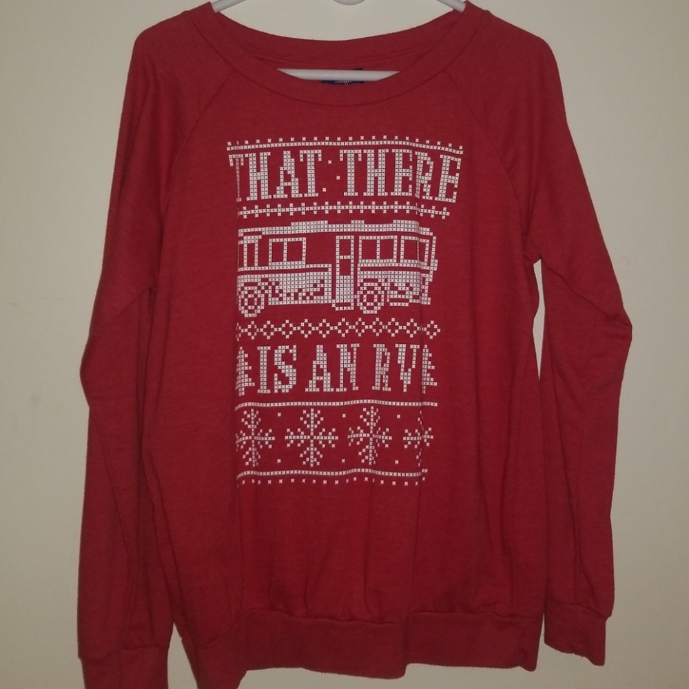 Red longsleeve Christmas tshirt